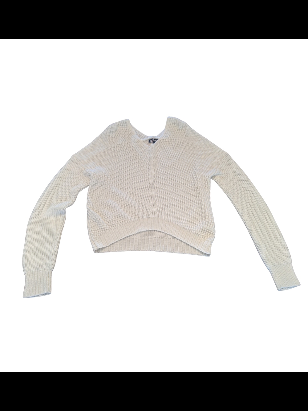 EUC Freshman 1996 Womens Medium Cream Drop Shoulder Chunky Knit Sweater